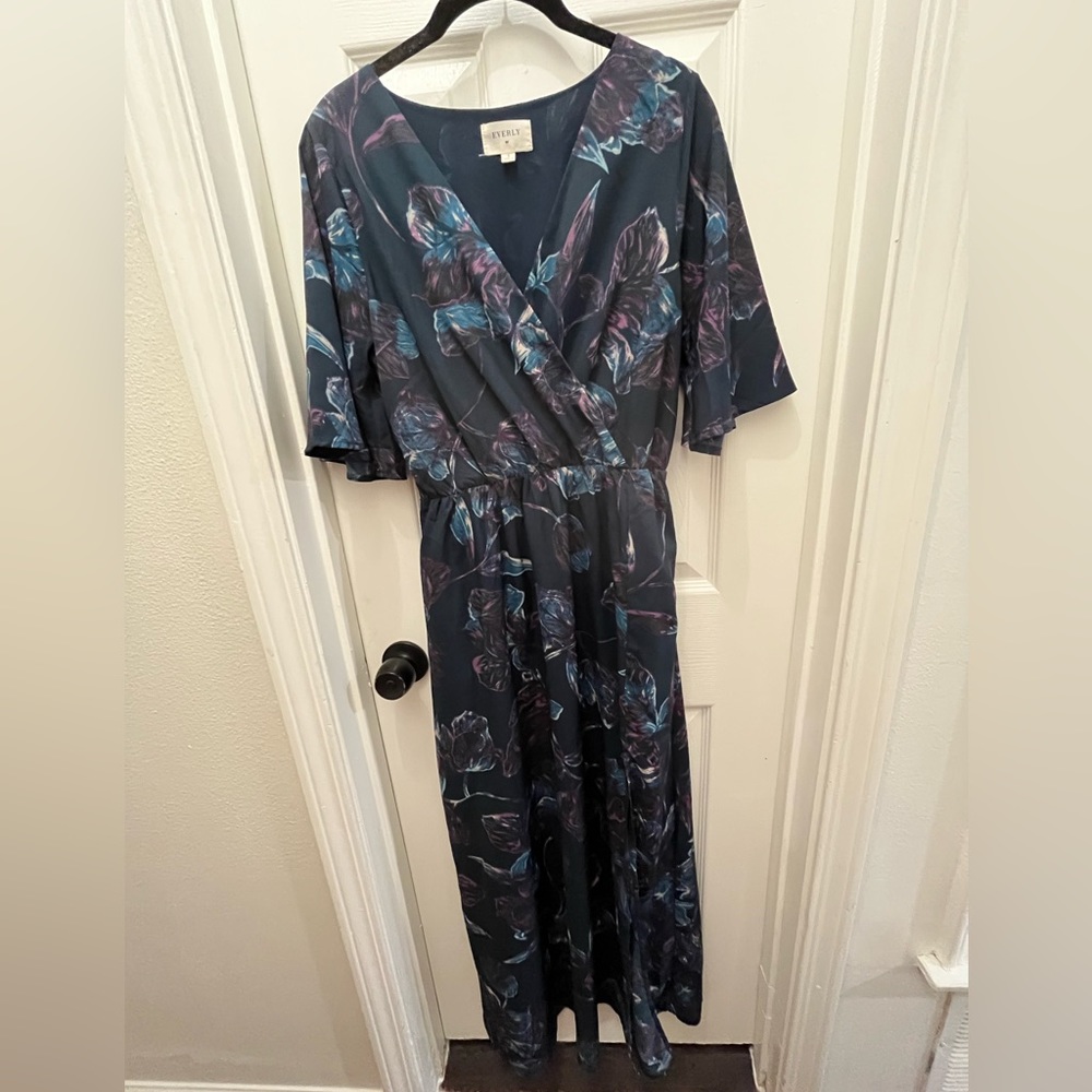 Floral Navy Maxi Dress